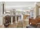 Open-concept living space with a seamless transition from the kitchen to the living room at 1600 Yukon Ct, Atlanta, GA 30349