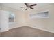 Comfortable bedroom with ceiling fan, neutral paint, and natural light at 1146 Canal St, Decatur, GA 30032