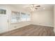 Bright living room with natural light, laminate flooring, and modern ceiling fan at 1146 Canal St, Decatur, GA 30032