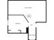 Upstairs floor plan showing the layout with a bedroom and an open-to-below space at 3782 Westchase Dr, Marietta, GA 30066