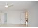 Light-filled bedroom with fresh paint, crown moulding, and modern ceiling fan at 805 Wesley Oak Rd, Atlanta, GA 30328