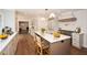 Spacious kitchen featuring a large island with countertop and seating at 805 Wesley Oak Rd, Atlanta, GA 30328