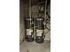 Two grey Rheem hot water tanks are the focus of this image at 805 Wesley Oak Rd, Sandy Springs, GA 30328