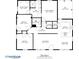 Detailed floor plan showcasing the layout of a 1268 sq ft home with clearly labeled rooms at 3393 Phillip Cir, Decatur, GA 30032