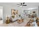 Inviting living room featuring light wood floors, neutral walls, and stylish modern furnishings at 3393 Phillip Cir, Decatur, GA 30032
