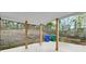 Covered patio with a concrete foundation and wooden support beams overlooking the backyard at 3393 Phillip Cir, Decatur, GA 30032