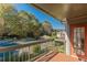Enjoy lovely views of the community pool and well-manicured landscaping from this private balcony at 44 Finch Ne Trl, Atlanta, GA 30308
