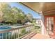 Scenic balcony view overlooking lush greenery and a refreshing community pool at 44 Finch Ne Trl, Atlanta, GA 30308
