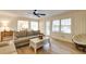 Inviting living room with hardwood floors, neutral decor, and ample natural light at 1742 Dunridge Ct, Dunwoody, GA 30338
