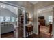 Hallway showcases access to the living room and bedroom at 180 Winecoff Dr, Fayetteville, GA 30214