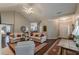 Cozy living room with vaulted ceiling, hardwood floors and natural light at 180 Winecoff Dr, Fayetteville, GA 30214