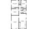 Floor plan featuring the layout of the house, including bedrooms, bathrooms, and kitchen at 1561 Rupert Rd, Decatur, GA 30032