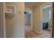 Hallway with views into the living room and bathroom, showcasing the layout at 4131 Carroll Sw St, Covington, GA 30014