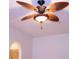 Decorative ceiling fan with light fixture at 3736 Soapstone Rd, Decatur, GA 30034