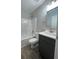 Bathroom with tub and shower combo and modern vanity with white countertop at 229 Evergreen Trl # D, Cartersville, GA 30121