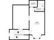 Second level floorplan featuring a loft, bathroom, and closet for optimized living space at 6422 Pinebark Way, Morrow, GA 30260