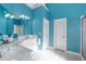 Bright bathroom with double vanity, tile floors, and a separate shower at 1027 Eagles Brooke Dr, Locust Grove, GA 30248