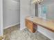 Bathroom featuring a vanity with a sink, counter space, and cabinet storage at 3414 Bench Ave, Atlanta, GA 30349