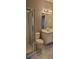 Bathroom offers a glass enclosed shower and a vanity with mirror at 4275 Orchard Grove, Stone Mountain, GA 30083