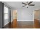 A bright bedroom with hardwood floors and good natural light at 4085 Amberly Nw Grn, Kennesaw, GA 30144