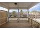 Spacious outdoor deck overlooking a lush, wooded area at 704 Dodd Ln # 158, Buford, GA 30518