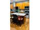 Modern kitchen with a central island, stainless steel appliances, granite countertops, and ample cabinet space at 3008 Stockbridge Way, Dacula, GA 30019