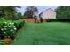 Expansive backyard featuring lush green lawn, privacy fence, and mature landscaping at 243 Wedmore Ct, Suwanee, GA 30024