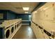 On-site laundry room with rows of modern washers and dryers for resident convenience at 620 Peachtree Ne St # 502, Atlanta, GA 30308