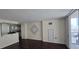 The living room features hardwood floors and a balcony, perfect for relaxing and enjoying the view at 620 Peachtree Ne St # 502, Atlanta, GA 30308