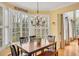 Breakfast nook with bright windows, wood floors, and comfortable dining space at 1355 Zephyr Ct, Cumming, GA 30041