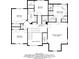 Detailed floor plan showcasing the layout of the home's bedrooms, bathrooms, and living spaces at 6435 Ivey Creek Cir, Cumming, GA 30040