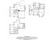 Detailed floor plan of the house showcasing the layout of each level, including the room dimensions at 6435 Ivey Creek Cir, Cumming, GA 30040