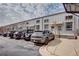Modern townhome exterior featuring reserved parking and metal siding at 1661 La France Ne St # 216, Atlanta, GA 30307