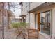 Private patio with mature landscaping at 1661 La France Ne St # 216, Atlanta, GA 30307