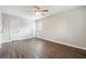 Spacious bedroom features new wood flooring, neutral walls, and closet space at 2235 Emerald Springs Dr, Decatur, GA 30035