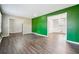 A bright, open-concept living room flows seamlessly into the dining area, perfect for entertaining at 2235 Emerald Springs Dr, Decatur, GA 30035