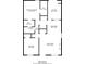 Detailed floorplan showcasing the layout of this home with living room, kitchen, and bedrooms at 2370 Wingfoot Pl, Decatur, GA 30035