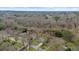 Aerial view of the property showcasing its location amidst lush greenery and established neighborhood at 2923 Hall Se Dr, Smyrna, GA 30082