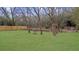 Lush backyard featuring a green lawn and mature trees at 2923 Hall Se Dr, Smyrna, GA 30082