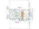Detailed property plot showing house placement, boundary lines, landscaping, and surrounding streets at 4234 Long Branch Ne Ct, Brookhaven, GA 30319