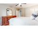 Bedroom featuring wood floors and a rustic wood dresser with matching mirror at 2336 Vistamont Dr, Decatur, GA 30033