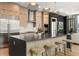 Stylish kitchen featuring stainless steel appliances, pendant lighting, and ample counter space at 40 12Th Ne St # 1503, Atlanta, GA 30309