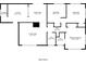 Detailed floor plan highlighting room dimensions, layout and overall structure of the home at 3517 Hyland Dr, Decatur, GA 30032