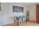 Bright dining area with a city view picture and wooden floors at 5678 Kingsport Dr, Sandy Springs, GA 30342