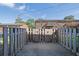 Cozy patio with a privacy fence, perfect for outdoor relaxation and entertaining at 5678 Kingsport Dr, Sandy Springs, GA 30342