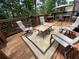 Outdoor deck with patio furniture, perfect for enjoying the surrounding nature and entertaining guests at 1270 Seale Dr, Alpharetta, GA 30022