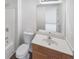 Clean bathroom featuring a single vanity and a shower with a tub at 5132 Silhouette Sw Ln, Mableton, GA 30126