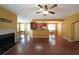 Bright living room with hardwood floors, fireplace and open to the kitchen at 1211 Grampian Pass # 15, Marietta, GA 30008