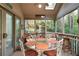 Cozy sunroom with large windows, skylight and natural light at 5525 Whitner Dr, Sandy Springs, GA 30327
