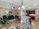 Open concept breakfast nook with a view of the kitchen and living area at 1258 Mcallistar Dr, Locust Grove, GA 30248